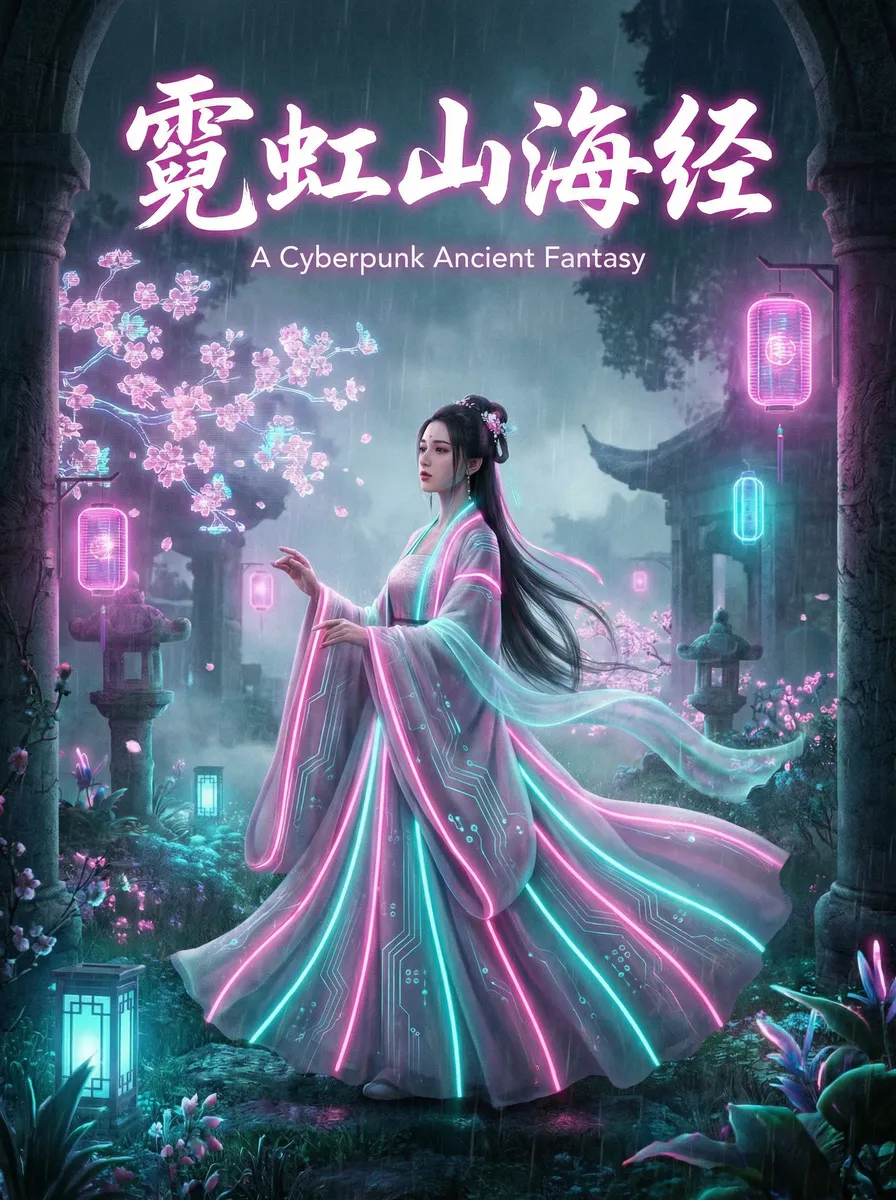 av天堂 古风奇缘短剧 - 霓虹山海经海报
