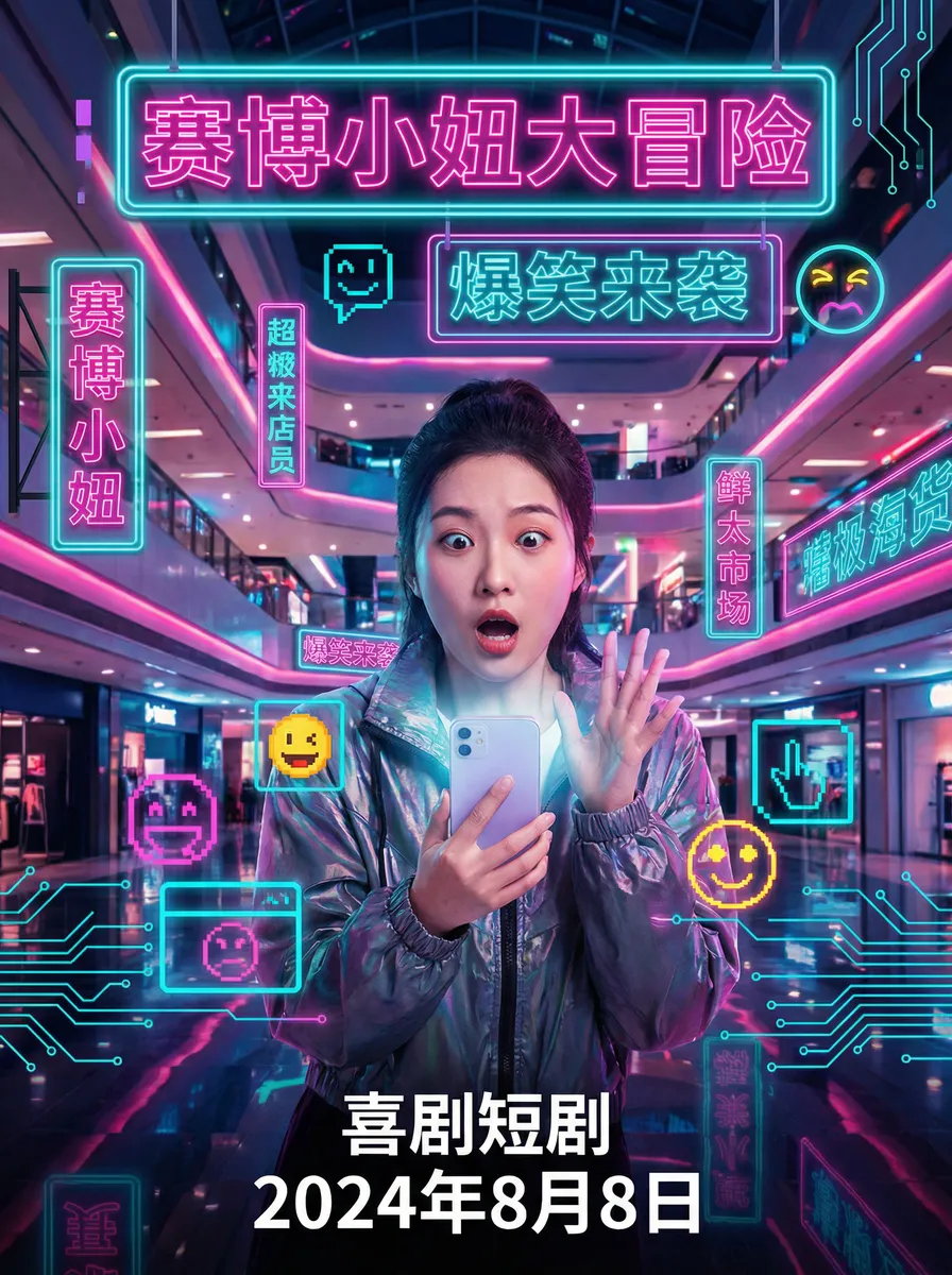 av天堂 搞笑喜剧短剧 - 赛博小妞大冒险海报